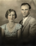 Josephine Annie McCasland and William Clyde Haynes
1st Wedding Anniversary - 1933