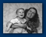 Josephine Annie McCasland Haynes with son Michael Lauren Haynes  -- 1949