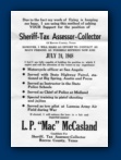 Louis Pike McCasland running for Sheriff Tax Assessor Collector