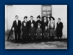 Bradshaw Texas - 1917

Back Row  -- Gerald McCasland, Una Zachary, Finch McCasland, Ina Zachary, Rupert McCasland, Ila McCasland, Murl McCasland
Front Row -- Eunice Spickard, L.P.(Mac) McCasland, Lois Spickard, Josephine McCasland